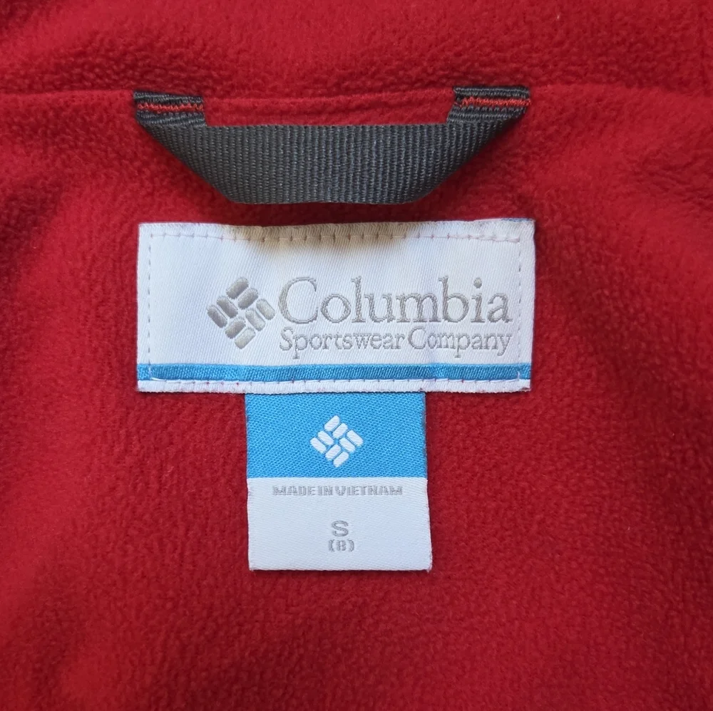 Columbia Youth Fleece Lined Rain Jacket Size S